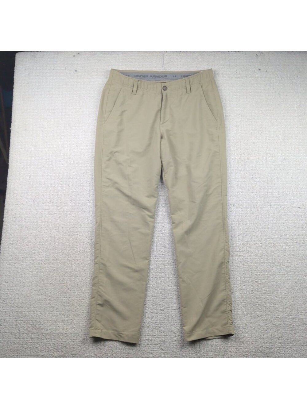 Under Armour Pants Mens 34 x 30 UA Match Play Taper Golf Performance Chino Tan